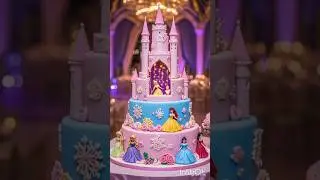 Cinderella princess cake design #birthday #cakedecorating #e #shortsfeed #shortvideo #youtubeshorts