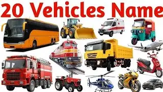Land Transports Name🚙🛺| Learn 20 Land Vehicles Name in English with Pictures |Name of Land Transport