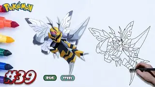 How To Draw Beedrill Mega Y | Pokemon