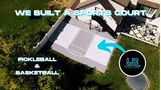 HOW WE BUILT A SPORTS COURT | Pickleball & Basketball