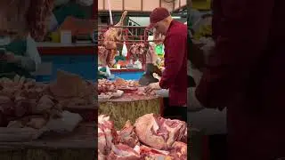 Kazakistan K&ouml;kbazaar et pazarı !! #reklam #et #kasap