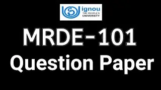MRDE- 101/MARD/PGDRD/IGNOU/QUESTION PAPER#ignou question# mard#MRDE101#mrde101#