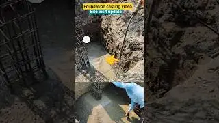 Foundation casting process , site visit update video #home #foundation #casting #structure #video
