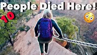 10 People Have DIED Here! *EXTREMELY* Dangerous Hike | Angels Landing - Zion National Park | Ep. 3