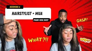 DOING CHEYNEE'S HAIR & GLAM FOR HER BOOKING PRANK GONE RIGHT!!
