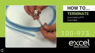Terminaison du 100-973 avec le c&acirc;ble de zone UFTP Excel Cat6A