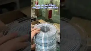 iSANMATE PLA Silk Dual Color filament brings you Lake Green & Silver in a single spool! 🚀