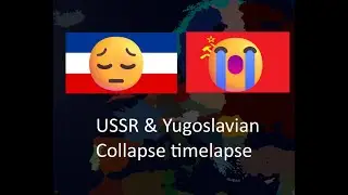 Soviet & Yugoslavian collapse timelapse 1988-1993