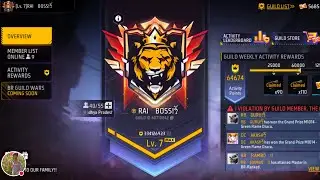 GAMING TALHA 1 is live! V BADGE GUILD 😎 PLAYER LIVE GUILD TEST 1 VS 4