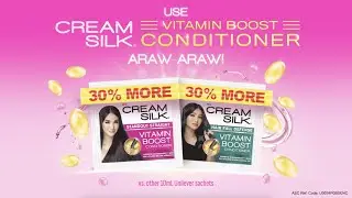 Goodbye to buhag-haggard hair with NEW Cream Silk Vitamin Boost Conditioners!