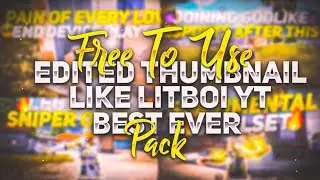 Free to use thumbnails like litboi | bgmi thumbnail pack | free to use thumbnail pubg
