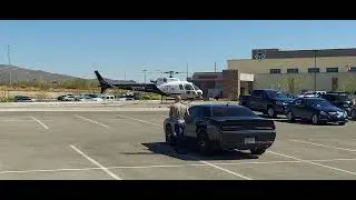 Native Air medical helicopter leaving Tucsons hospital