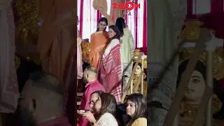 Kajol with Nysa Devgan&rsquo;s SWEET Mother-Daughter moment captured at Durga Puja Pandal✨&hearts; #shorts