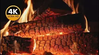 3 Hours of Real Fireplace Sounds in 4K Pure Fire Crackling for Sleep & Relaxation