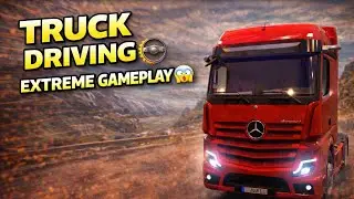 Truck Driving Track Gameplay 😱 | Real Truck Simulator | Long Drive