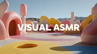 ASMR visual abstract AI generated spaces developing and controlling space AI video / movie