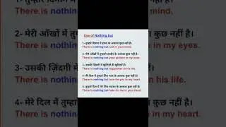 Use of nothing but #vocabulary #englishlanguage #education #englishvocab #englishlearning