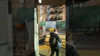 Riding the red line from Ashmont to Mattapan Square (MBTA)