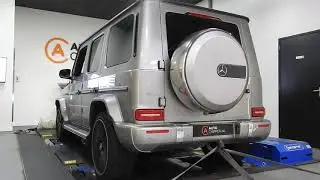 Chiptuning stage 1+ Mercedes Benz G500 4.0 Akrapovic exhaust.