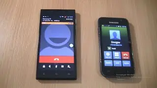 Входящий и исходящий вызовы одновременно Samsung Galaxy S1+Doogee Turbo DG2014