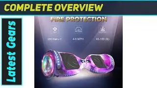 HOVERSTAR HS2.01: Galaxy Purple Hoverboard - Amazing Fun!