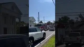 POWERCALL ACTION AND Q Clinton CT Fire Department Engine 1 and Ambo 3 responding for an MVA