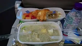 Food Review - Breakfast Meals On Board Saudia Airlines #foodreview #saudiaairlines #flightfood