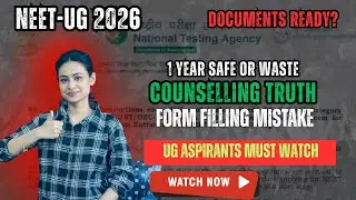 NEET 2026 UG Important Documents | Complete Checklist for Form & Counselling | Don&rsquo;t Miss These