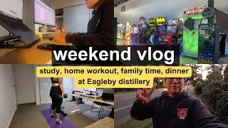 a few days in my life | home workout, study, family time