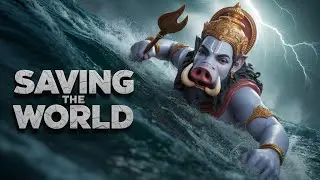 How Varaha Avatar saved our planet #varah #ai #hindu #facts #stories #krishna #art #video #cartoon