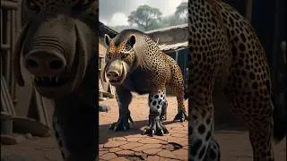 Wild boar + Cheetah animal fusion video Rare hybrid animals fusion kingdom Mind blowing animal