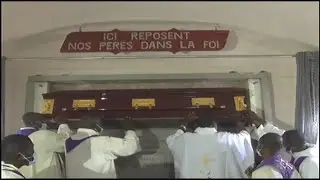 Inhumation de Mgr Floribert SONGASONGA MWITWA dans la cathédrale Saints Pierre et Paul de Lubumbashi