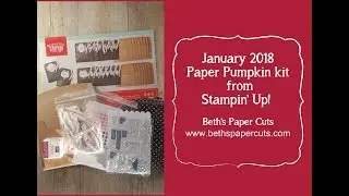 January 2018 Paper pumpkin Kit~ Beth's Paper Cuts