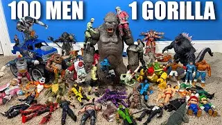 100 Men Vs 1 Gorilla Rematch Action Figure Match