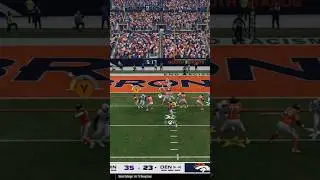 Bo Nix quickly flips the pass to the outside to find RJ Harvey for a touchdown #broncos #madden #nfl
