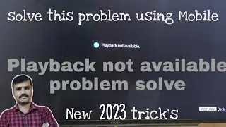 playback not available' in sony bravia tv usb