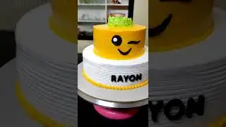 two tier cartoon cake ll #Shorts