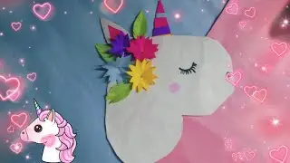 How to make easy unicorn🦄/unicorn wall decor🦄/Home decor/