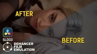How to Create a Film Look in DaVinci Resolve | SLOG3 Grading + Dehancer