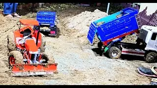 Powerful RC Bulldozer Pushing Tons of Soil!#rcdumptruck #automobile #remotecontroldumptruck