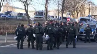 Polizeigroßeinsatz bei Revier-Derby Dortmund - Schalke 28.2.15