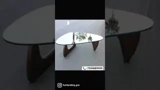 Glass Top wooden coffee Table | Furniture King | Porvorim Goa