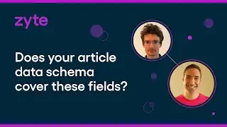 Does your News & Article Data Schema cover these fields?