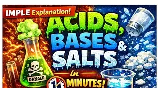 Acid,bases and  salt in 10 minutes #chemistry #trendingvideo #sjtutorial #cbseboard #exam