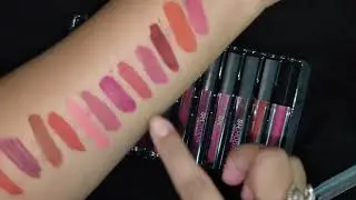 Testing out this set of lipstick is waterproof?? | sh.huda beauty Liquid matte lipstick | flipkart