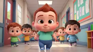 Happy School Route 🏫🎶🌈 Fun Kids Song | Learning Adventure
