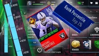 COMPLETING THE MADDEN MOBILE TOURNAMENT! TOP 1 PERCENT! FREE MICHAEL CRABTREE
