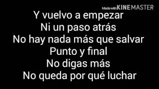 Malú - Ni un paso atrás (Letra)