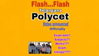 TG Polycet for Polytechnic Admissions (Must Watch)