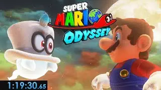 Super Mario Odyssey Any% Speedrun 1:19:30